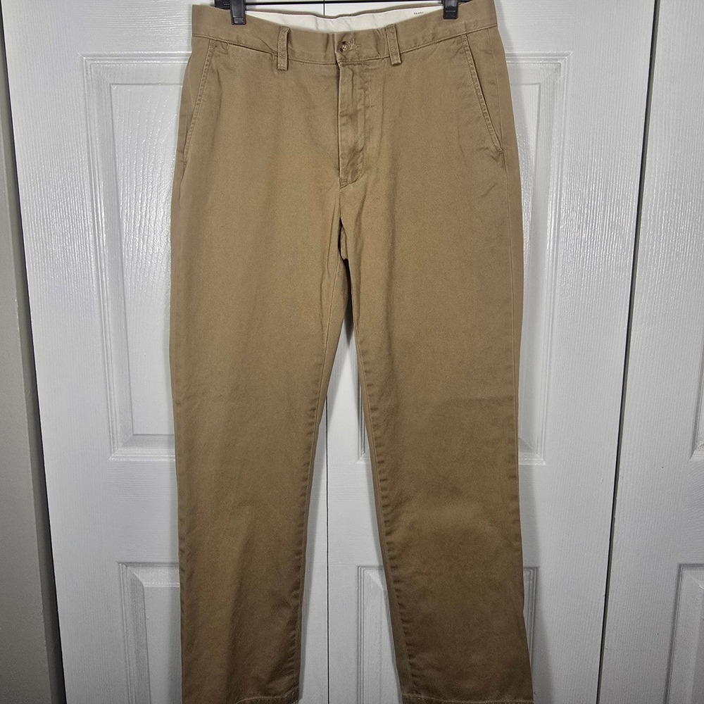 Polo Ralph Lauren Classic Fit Khaki Chino Pants Men's 32x32 Tan Cotton Trousers